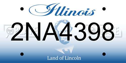 2NA4398 Illinois License Plate