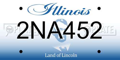 2NA452 Illinois License Plate