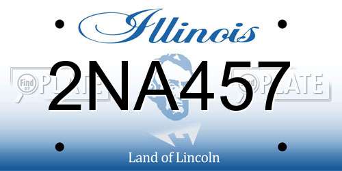 2NA457 Illinois License Plate