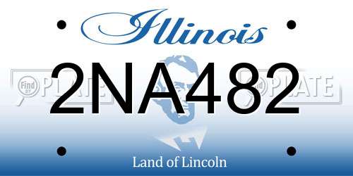 2NA482 Illinois License Plate