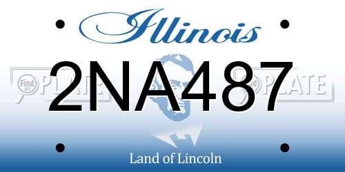 2NA487 Illinois License Plate