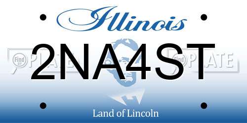 2NA4ST Illinois License Plate