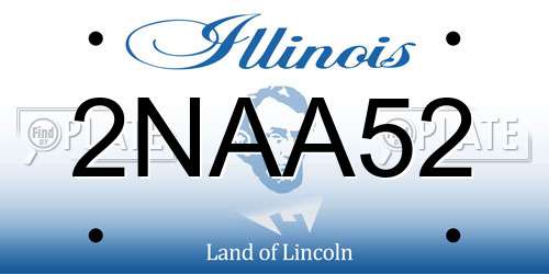 2NAA52 Illinois License Plate