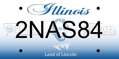 2NAS84 Illinois License Plate