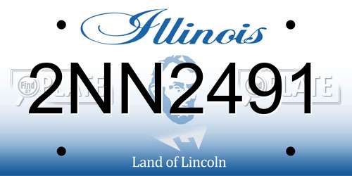 2NN2491 Illinois License Plate