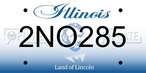 2NO285 Illinois License Plate