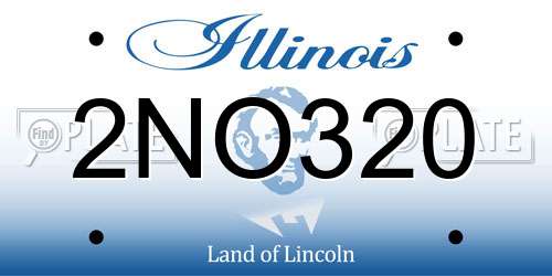 2NO320 Illinois License Plate