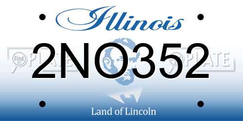 2NO352 Illinois License Plate