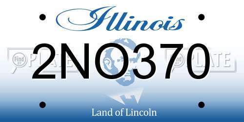 2NO370 Illinois License Plate