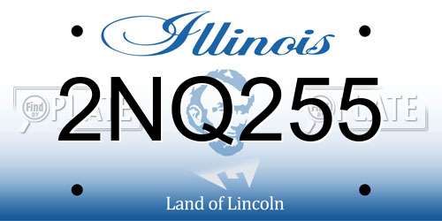 2NQ255 Illinois License Plate