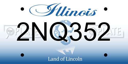 2NQ352 Illinois License Plate
