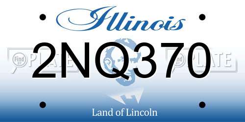 2NQ370 Illinois License Plate