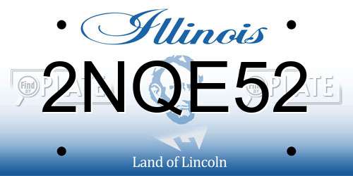 2NQE52 Illinois License Plate