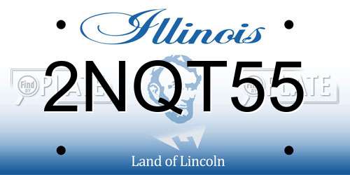 2NQT55 Illinois License Plate