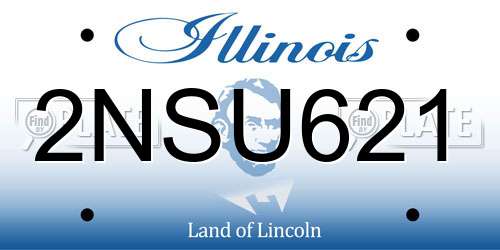 2NSU621 Illinois License Plate