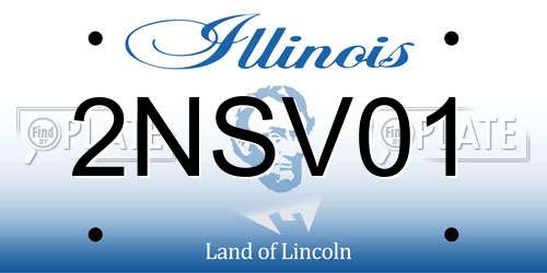 2NSV01 Illinois License Plate
