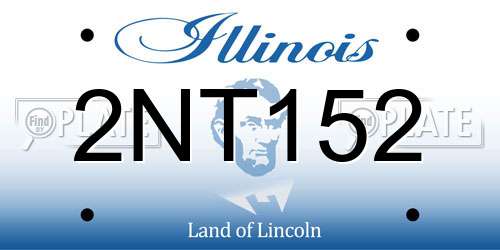 2NT152 Illinois License Plate