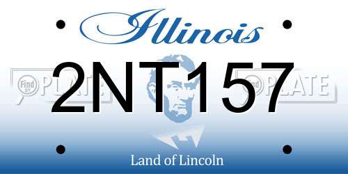 2NT157 Illinois License Plate