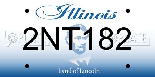 2NT182 Illinois License Plate