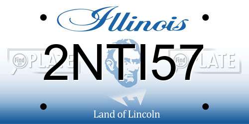 2NTI57 Illinois License Plate