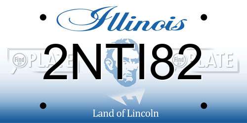 2NTI82 Illinois License Plate