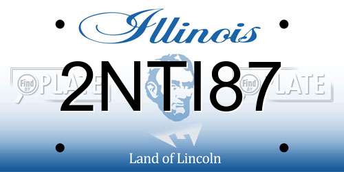 2NTI87 Illinois License Plate