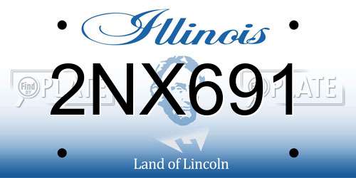 2NX691 Illinois License Plate