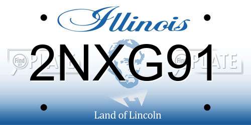 2NXG91 Illinois License Plate