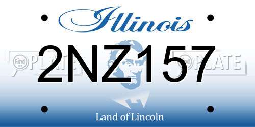 2NZ157 Illinois License Plate