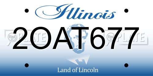 2OAT677 Illinois License Plate