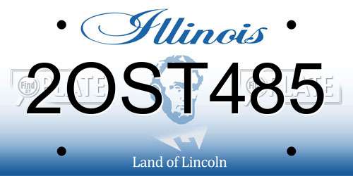 2OST485 Illinois License Plate