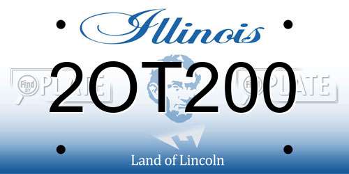 2OT200 Illinois License Plate