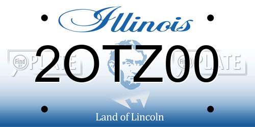 2OTZ00 Illinois License Plate