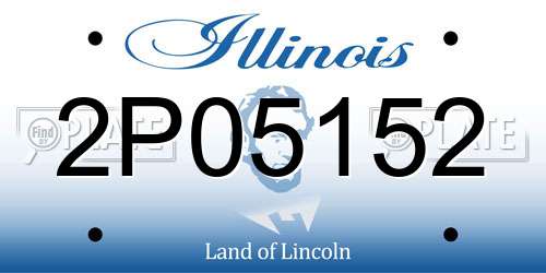 2P05152 Illinois License Plate