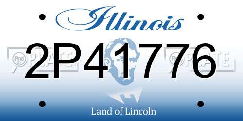 2P41776 Illinois License Plate