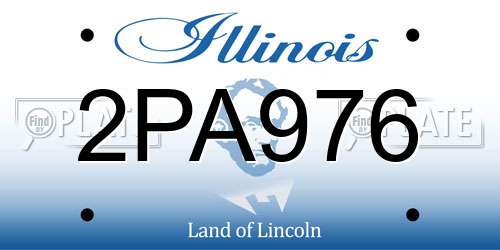 2PA976 Illinois License Plate