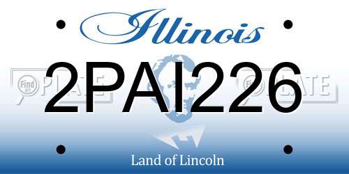 2PAI226 Illinois License Plate