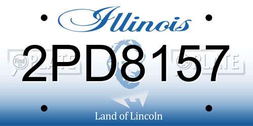 2PD8157 Illinois License Plate