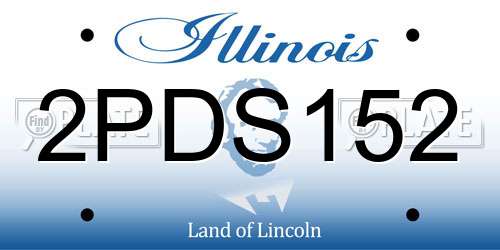 2PDS152 Illinois License Plate
