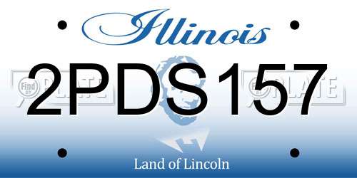 2PDS157 Illinois License Plate