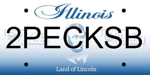 2PECKSB Illinois License Plate
