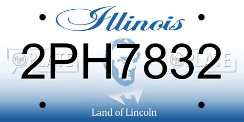 2PH7832 Illinois License Plate