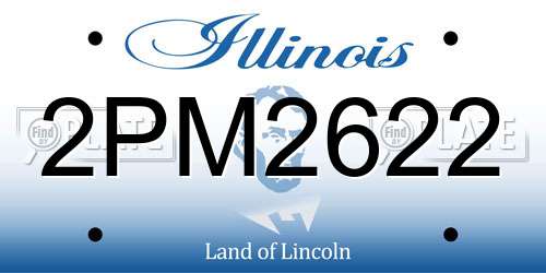 2PM2622 Illinois License Plate