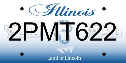 2PMT622 Illinois License Plate