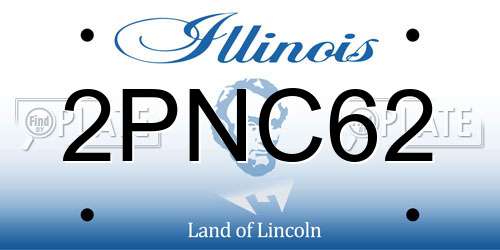 2PNC62 Illinois License Plate