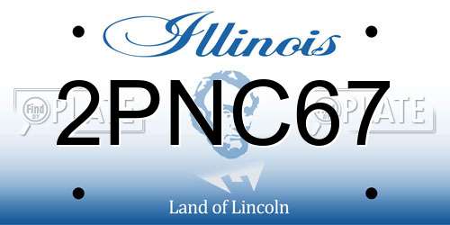 2PNC67 Illinois License Plate