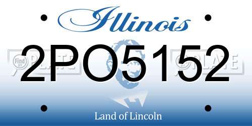 2PO5152 Illinois License Plate