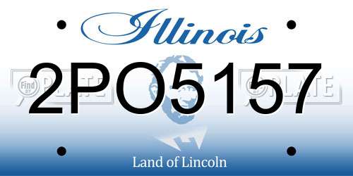 2PO5157 Illinois License Plate