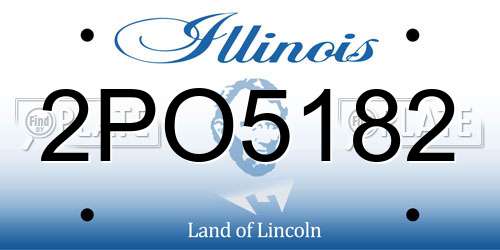 2PO5182 Illinois License Plate