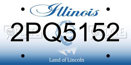 2PQ5152 Illinois License Plate